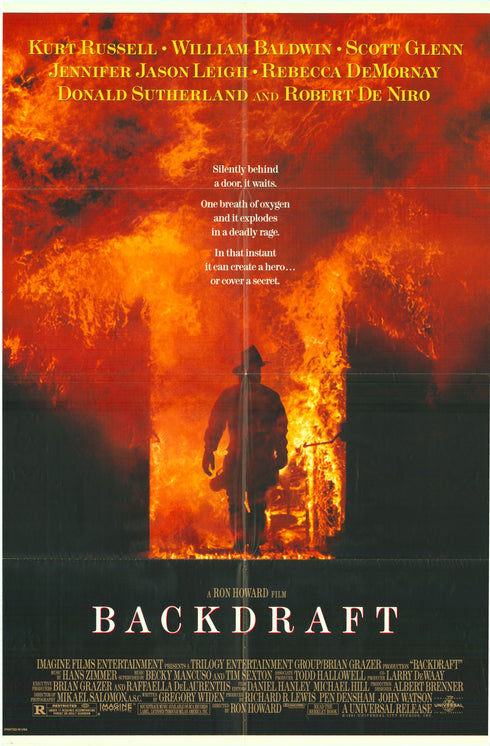 backdraft 1991 one sheet poster folded