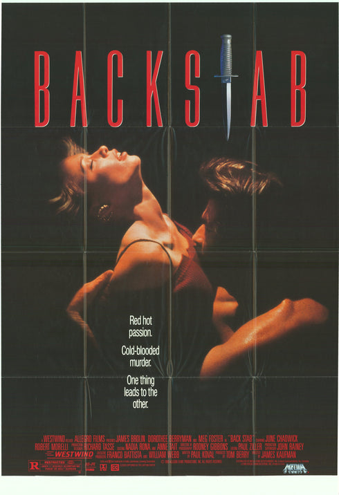 backstab (dv15376a.jpg is the backside of the poster) 1990 one sheet poster folded