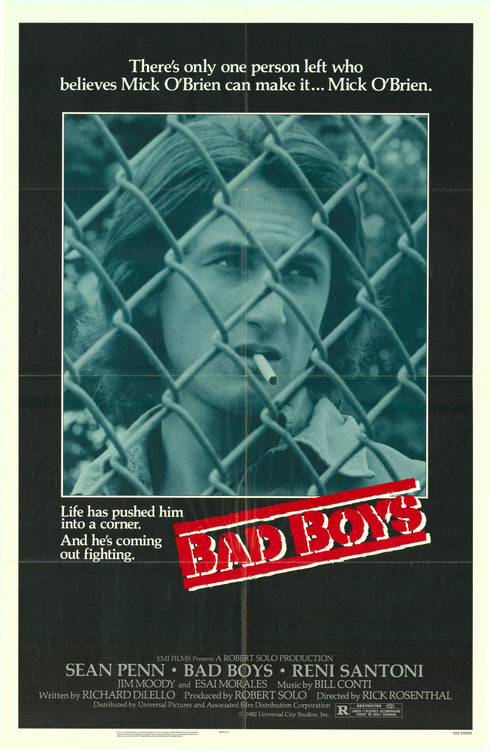 bad boys 1983 one sheet poster folded