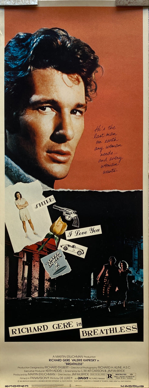 breathless 1982 insert card