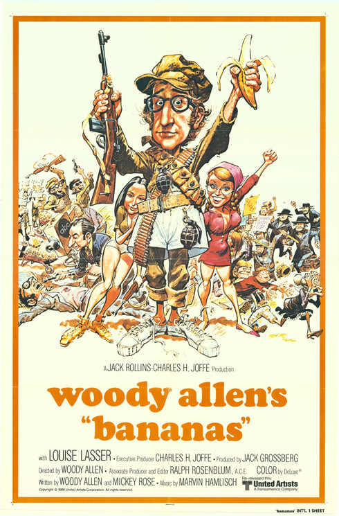 bananas 1980R international one sheet poster folded