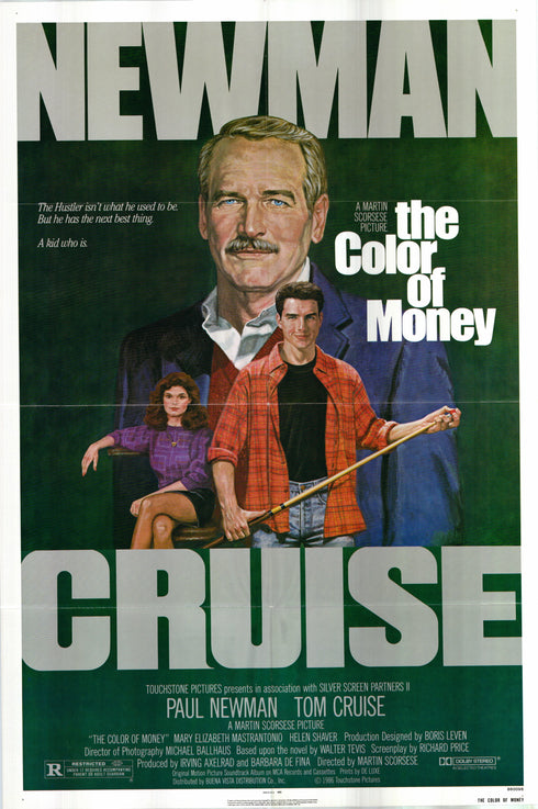 the color of money 1986 one sheet poster folded
