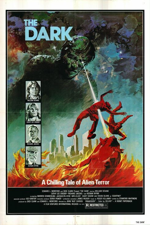 the dark 1979 one sheet poster folded