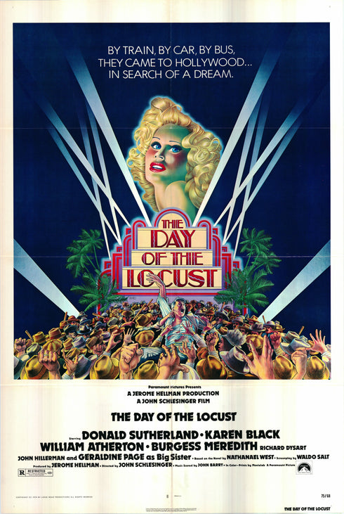 the day of the locust 1975 one sheet poster folded