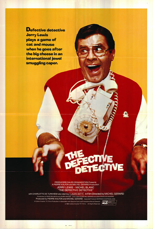 the defective detective 1984 one sheet poster folded