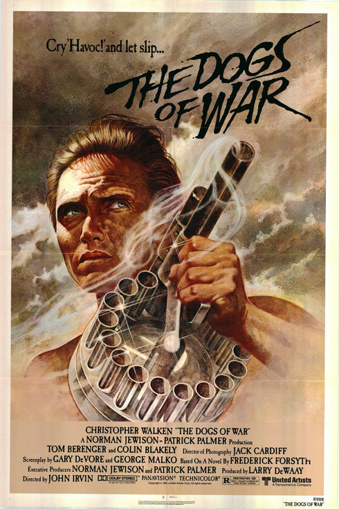 the dogs of war 1981 one sheet poster folded