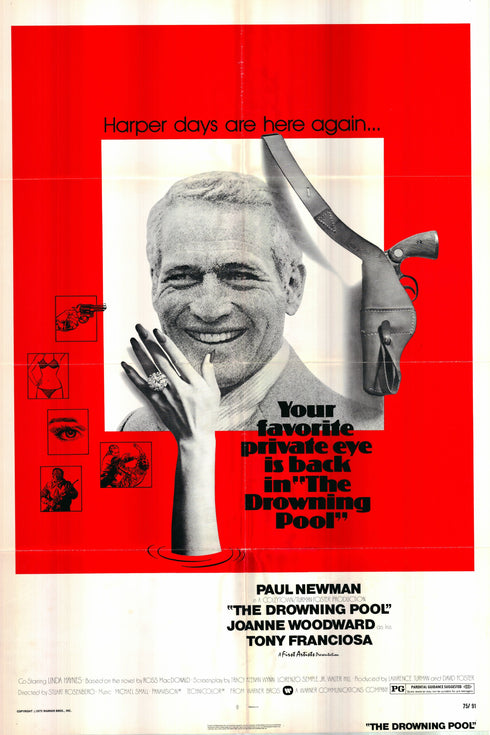 the drowning pool 1975 one sheet poster folded