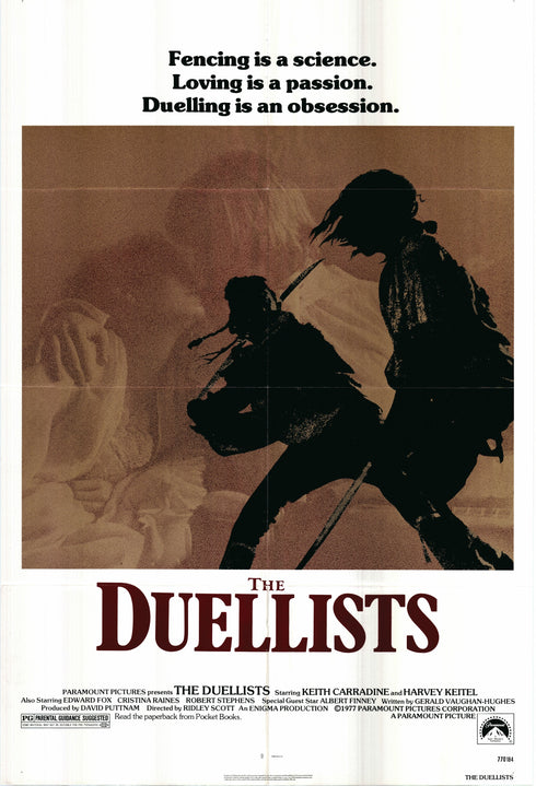 the duellists 1977 one sheet poster folded
