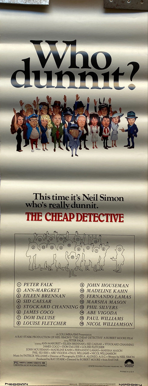 The Cheap Detective, 1978, Insert Card
