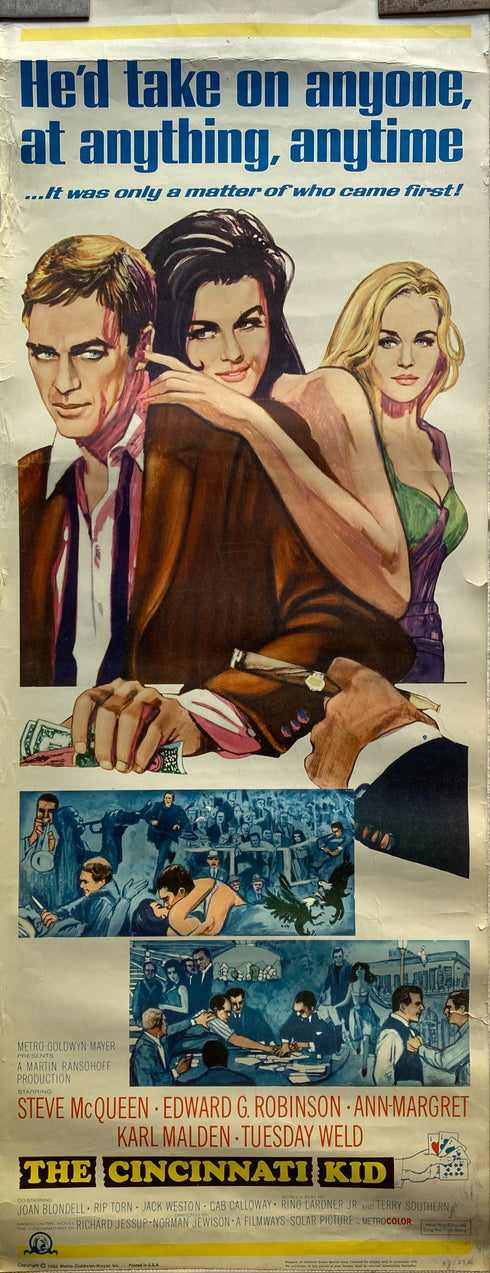 the cincinnati kid, 1965 insert card<br>(framed)