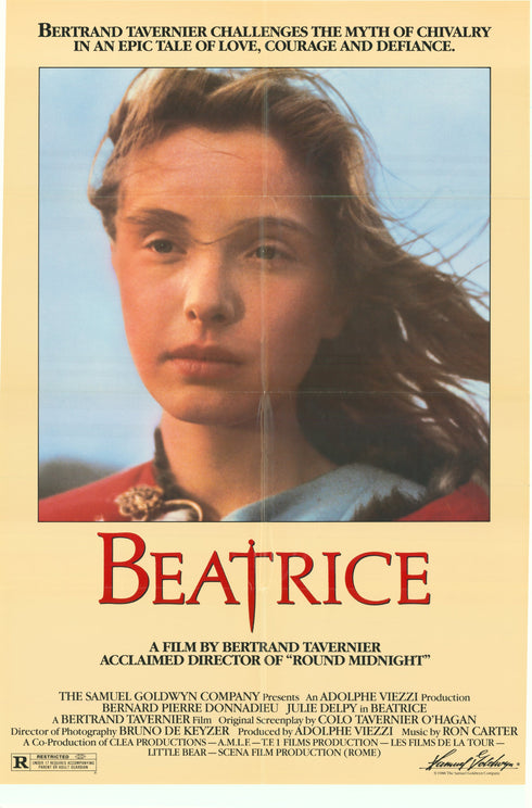 beatrice 1988 one sheet poster folded