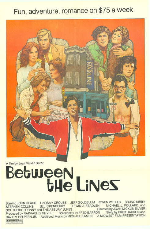 between the lines 1977 one sheet poster folded