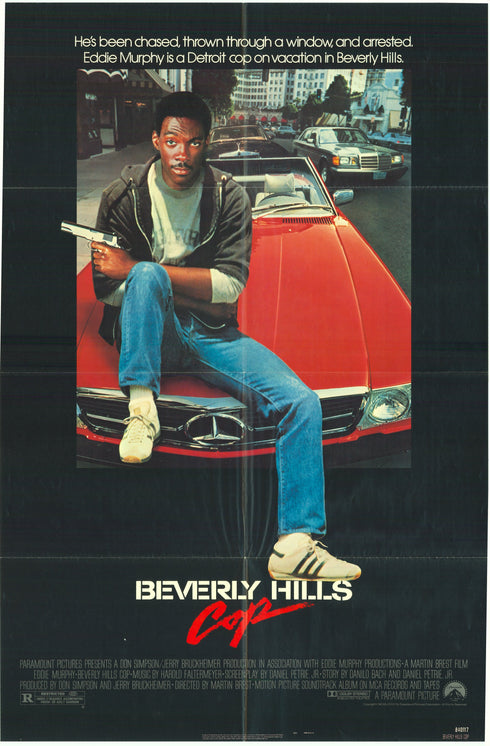 beverly hills cop 1984 one sheet poster folded