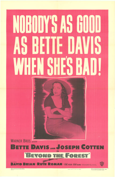 beyond the forest 1949 one sheet poster folded