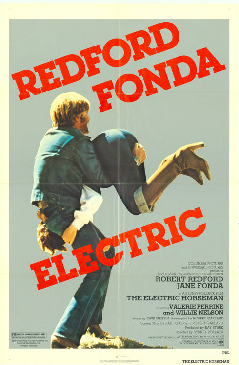 electric horseman 1979 one sheet poster folded