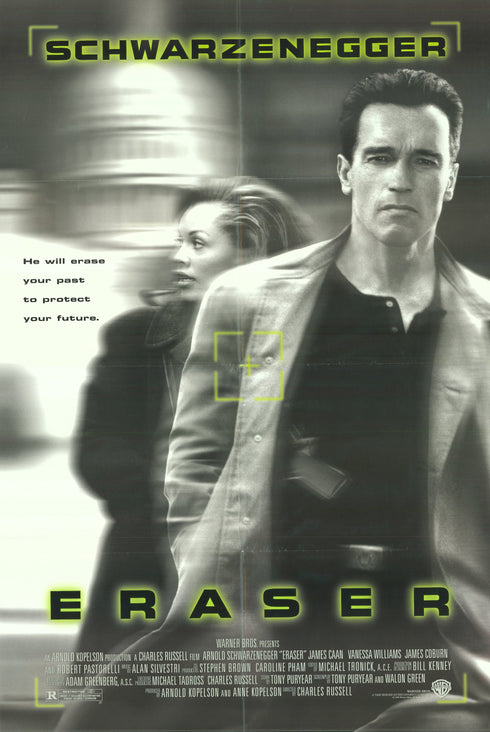 eraser 1996 one sheet poster folded