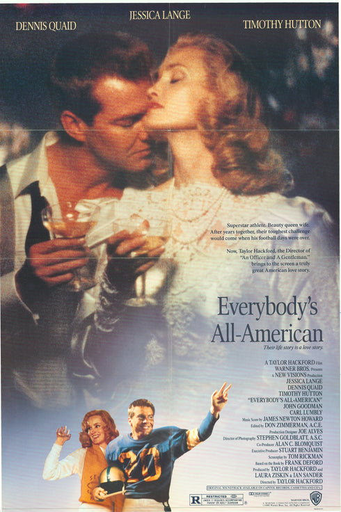 everybody's all american 1988 one sheet poster folded