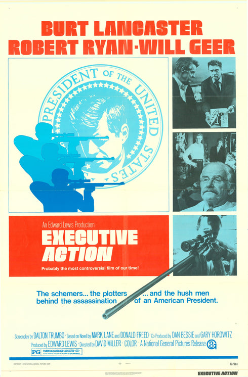 executive action 1973 one sheet poster folded