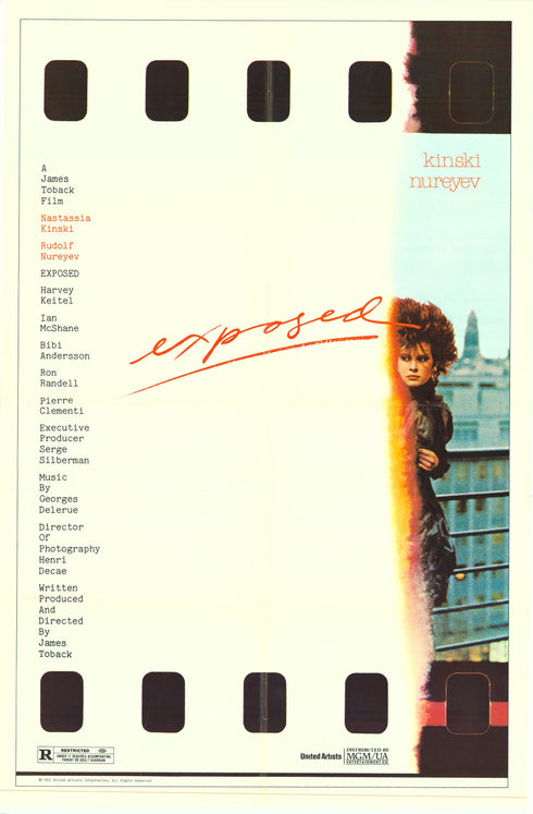 exposed 1983 one sheet poster folded