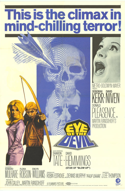 eye of the devil 1967 one sheet poster folded