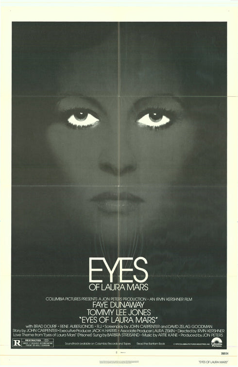 eyes of laura mars 1978 one sheet poster folded