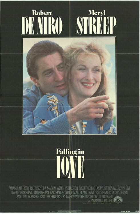 falling in love 1984 one sheet poster folded