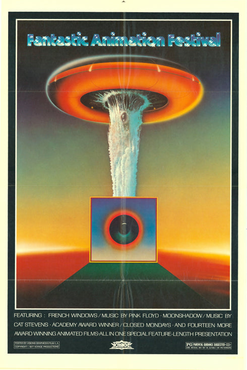 fantastic animation festival 1977 one sheet poster folded