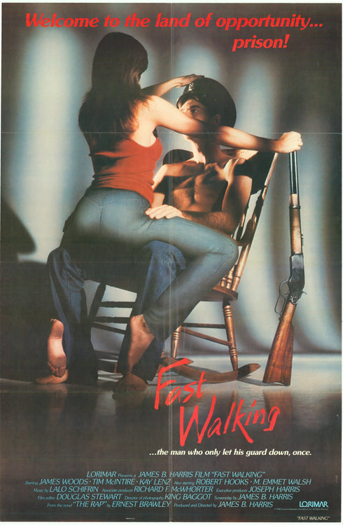 fast walking 1982 one sheet poster folded