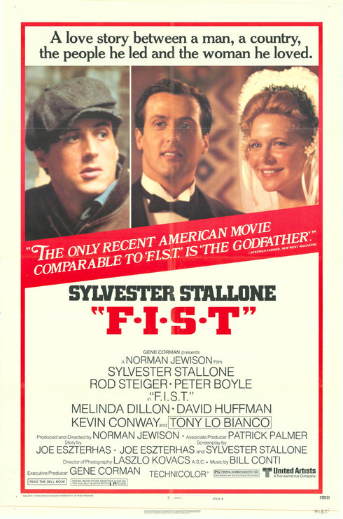 fist 1977 style b one sheet poster folded