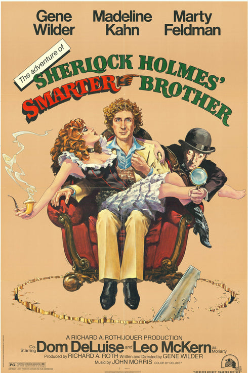 sherlock holmes smarter brother 1975 one sheet poster folded