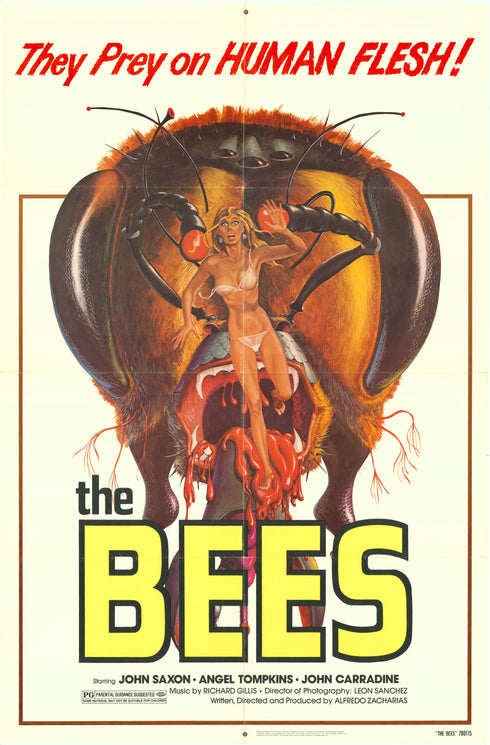 bees 1978 one sheet poster folded