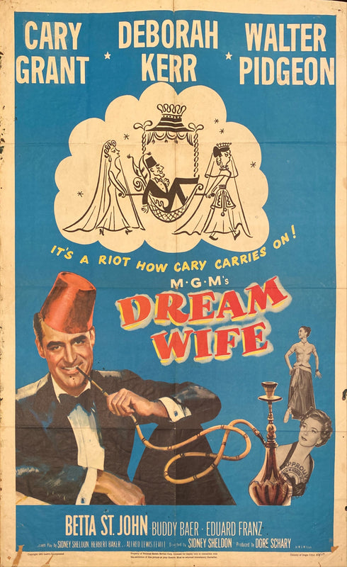 dream wife 1953 one sheet poster folded