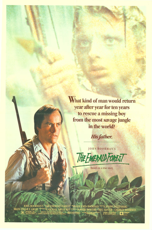 emerald forest 1985 one sheet poster folded