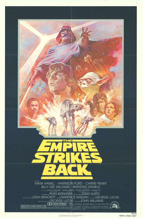 empire strikes back 1981R one sheet poster folded