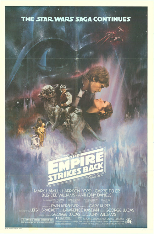 empire strikes back 1980 style a one sheet poster folded