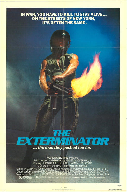 exterminator 1980 one sheet poster folded