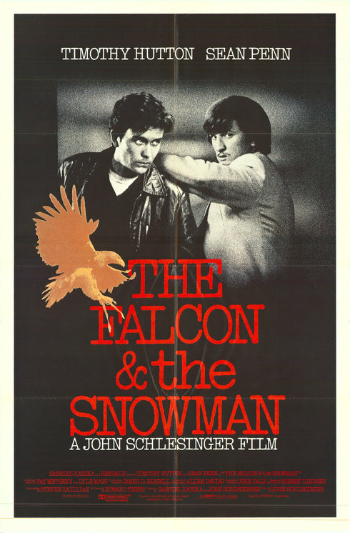 falcon and the snowman 1984 one sheet poster folded