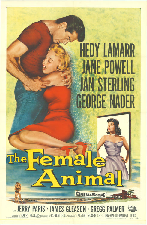 female animal 1958 one sheet poster folded
