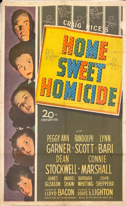 home sweet homicide 1946 one sheet poster folded