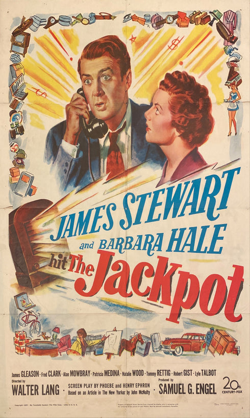 jackpot 1950 one sheet poster folded