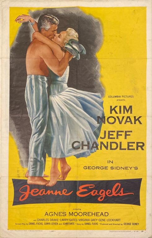 jeanne eagle 1957 one sheet poster folded