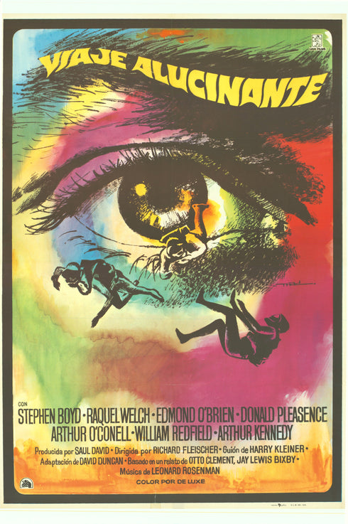 viaje alucinante 1978 spanish one sheet poster folded