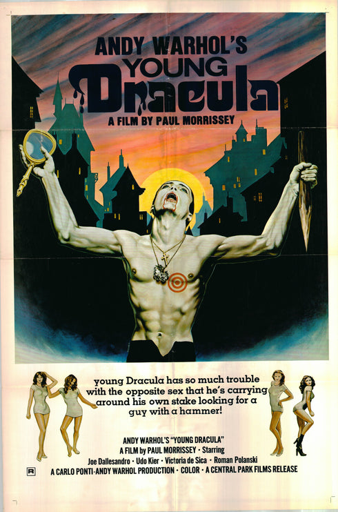 young dracula 1974 one sheet poster folded