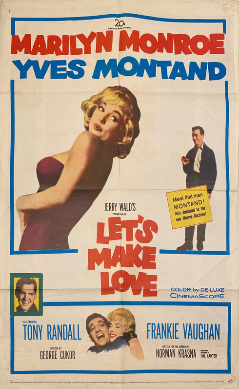 let's make love 1960 one sheet poster folded