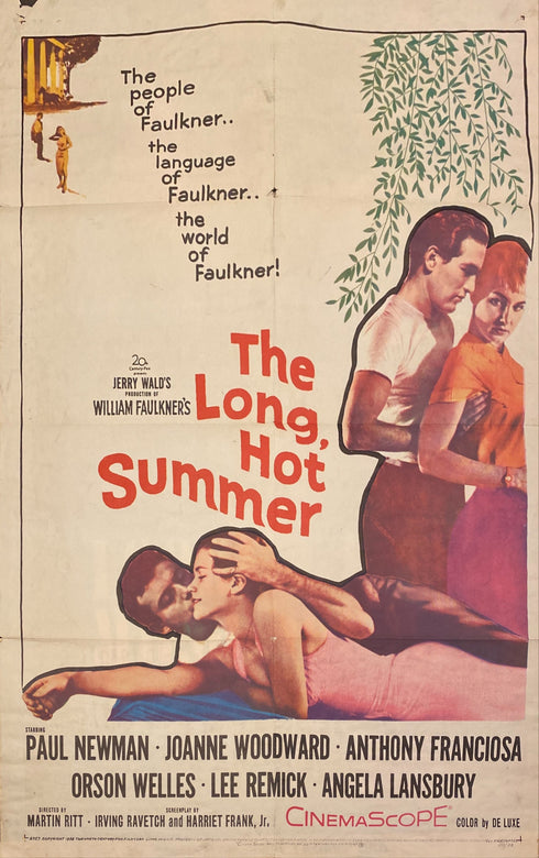 long hot summer 1958 one sheet poster folded