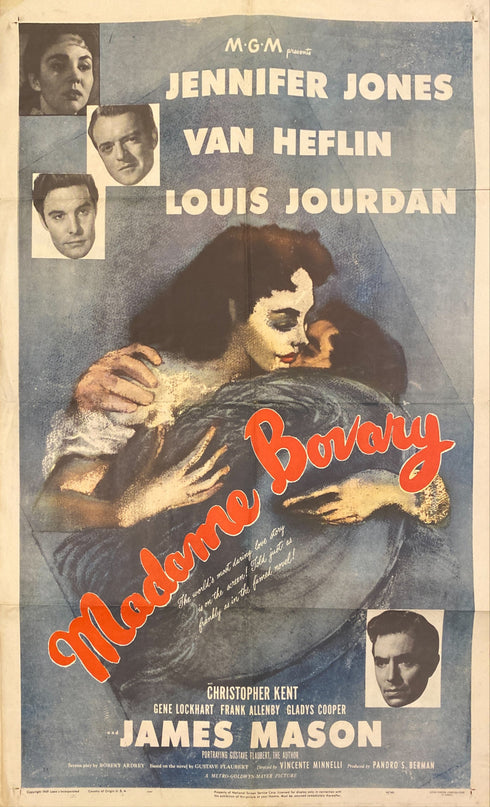 madame bovary 1949 one sheet poster folded