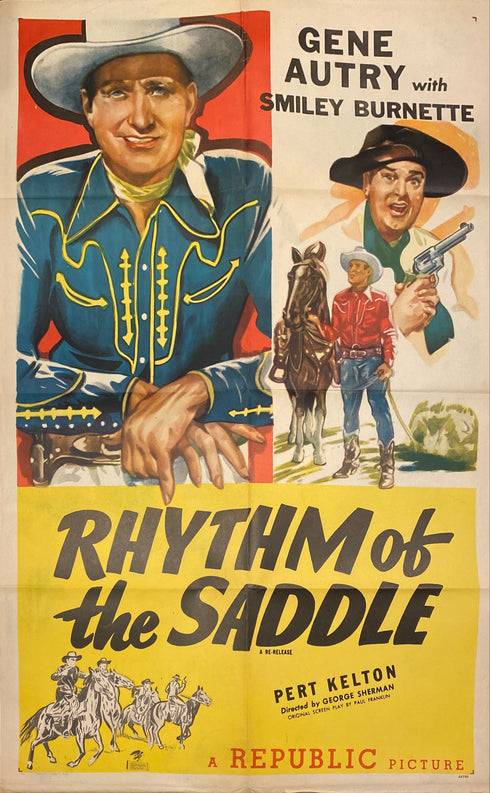 rhythm of the saddle 1944R one sheet poster folded