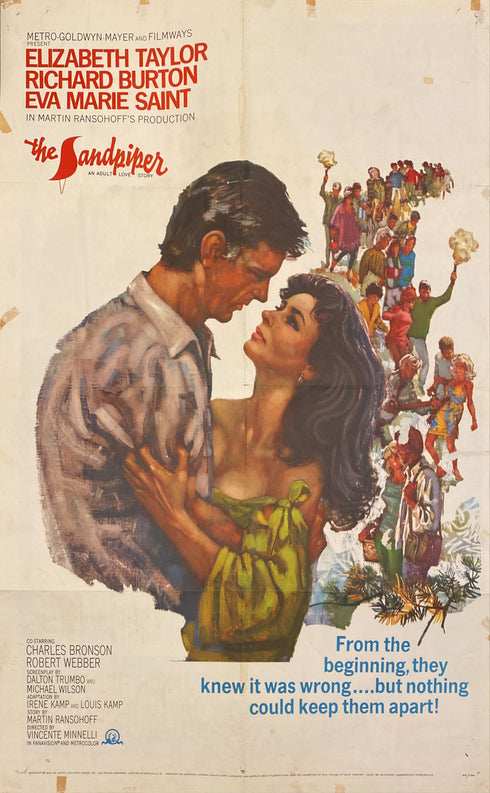 sandpiper 1965 one sheet poster folded