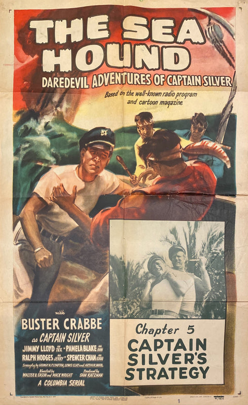 sea hound 1947 one sheet poster folded