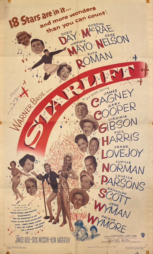 starlift 1951 one sheet poster folded